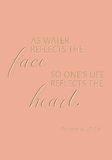 As water reflects the face - Proverbs 27:19
