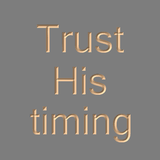 Trust His timing