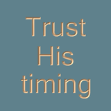 Trust His timing