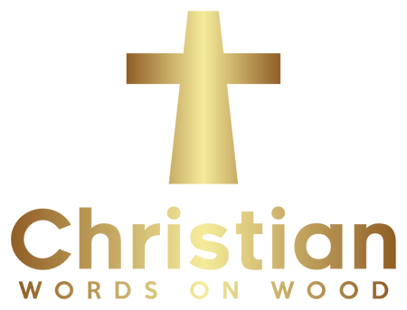Christian Words on Wood