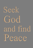 Seek God and find peace