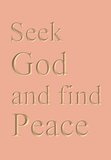 Seek God and find peace