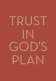 Trust in God's plan